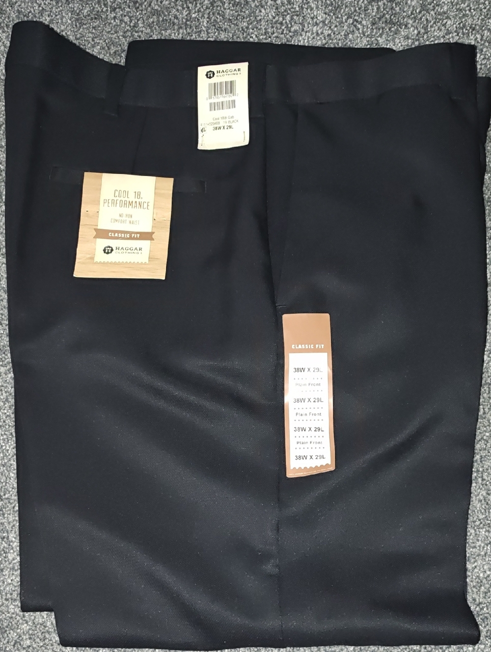 Haggar Men's Classic Fit Dress Pants - Black